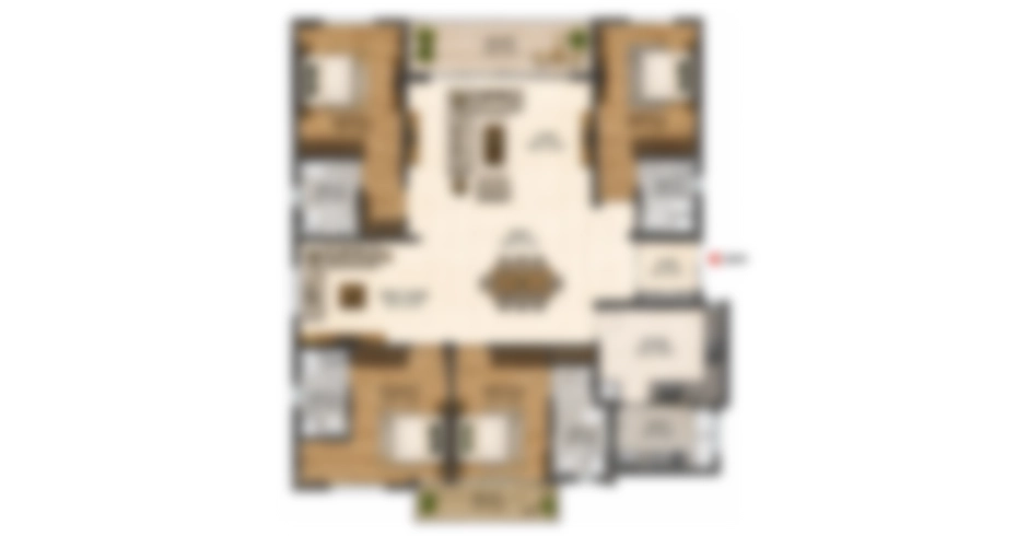 Hiranandani Bayview Andheri 4 BHK Floor Plan